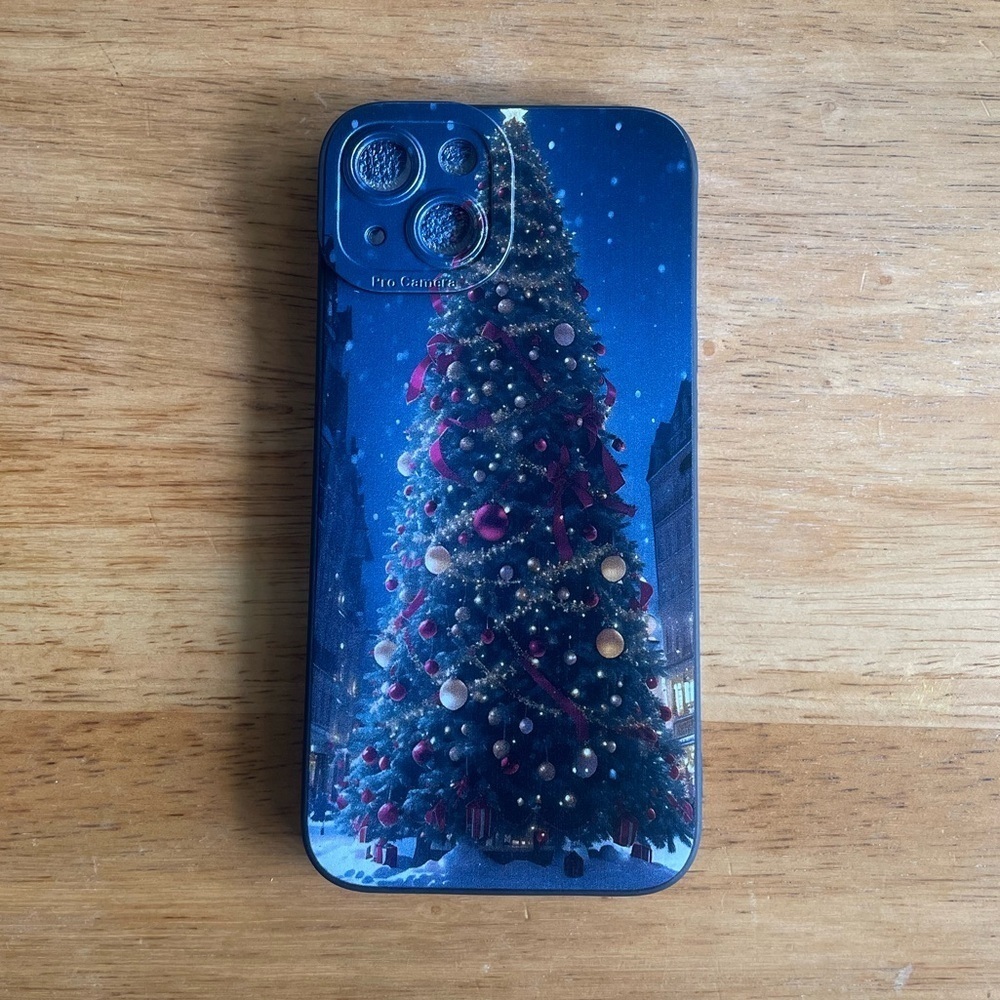 Christmas Tree iPhone 13 Case with black sides